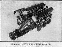 Il motore Isotta Fraschini Asso 750